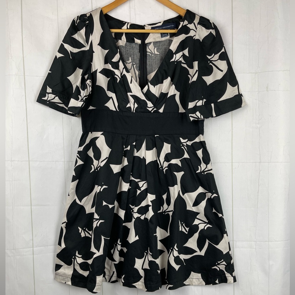 French Connection Floral A Line Dress Size Size 10